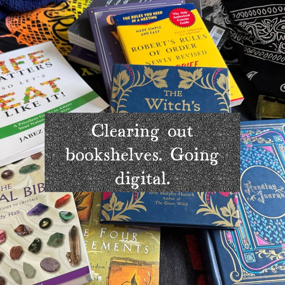 Various books.